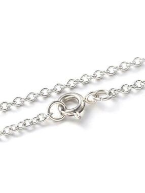 Surgical Stainless Steel Silver Rolo Chain Necklace 2mm Links 20" Long